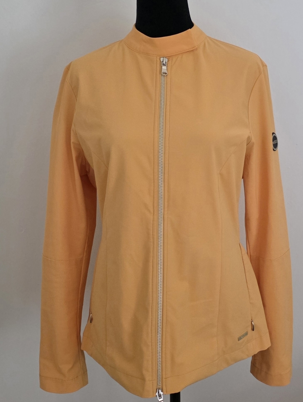 MDC Outdoor Women's Yellow Zippered Jacket Wind/Water Proof Sz 42 Eur/10 USA
